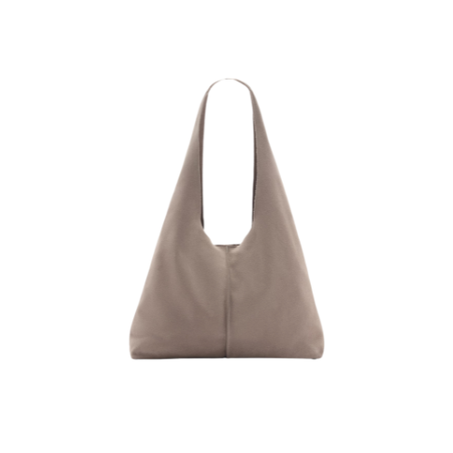 Leather shopper bag